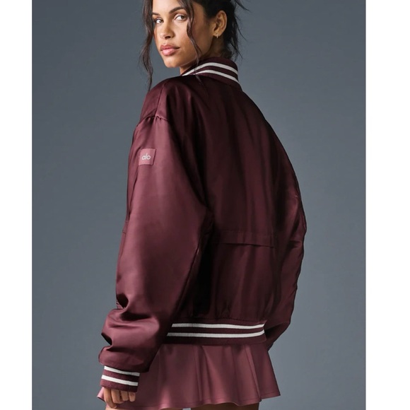 Alo Afterglow Varsity Jacket NWT - Picture 4 of 4